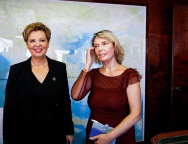 Γεροβασίλη και Παπακώστα στο υπουργείο Προστασίας του Πολίτη